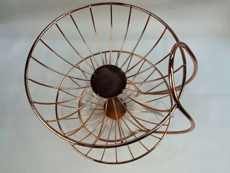 Rose Gold Double Tier Fruit Basket