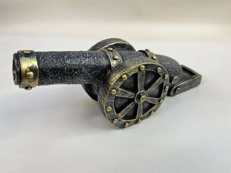Vintage Artillery Clock Resin Ornaments