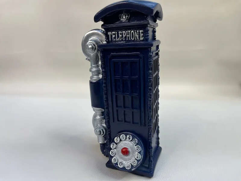 Vintage Phonebooth Decorative Accent