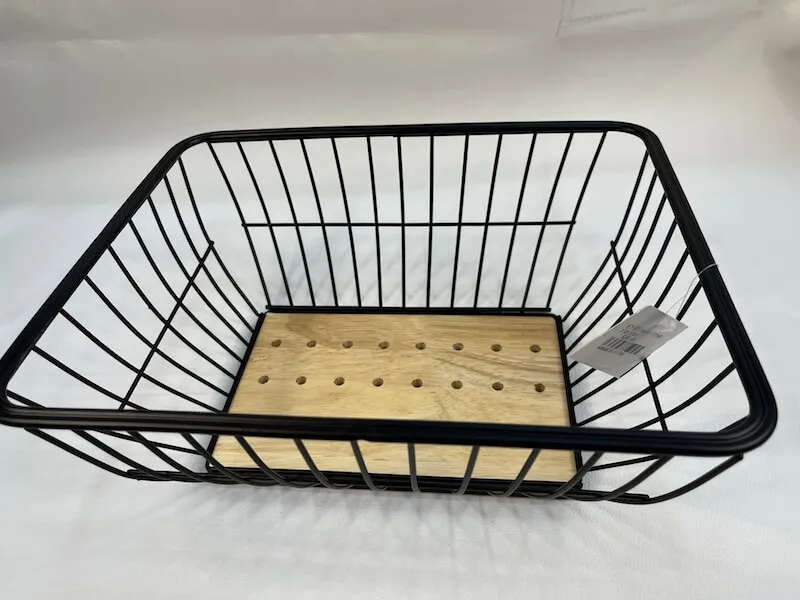 Square Storage Basket Black