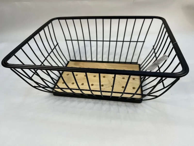 Square Storage Basket Black