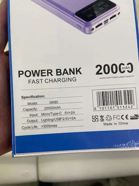 Gainwit Power Bank 20000 Mah