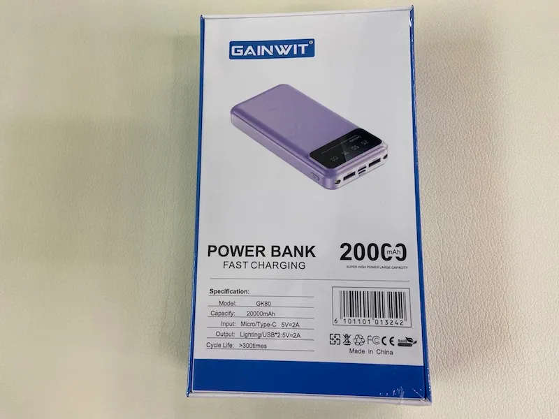 Gainwit Power Bank 20000 Mah