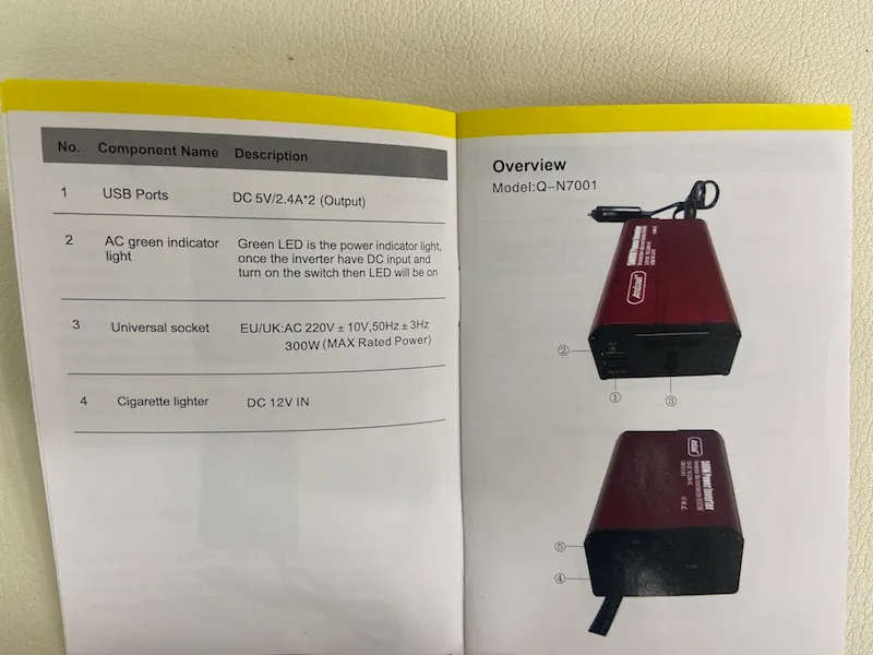 Andowl Power Inverter 500W Car