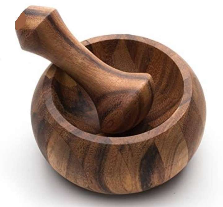 Acacia Wood - Mortar & Pestle