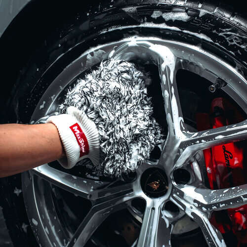 Ultra Soft Microfiber Wash Mitt Dual Coloured
