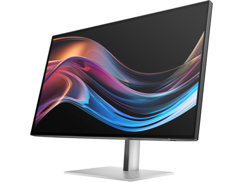 HP Series 7 Pro 27" 4K Thunderbolt 4 Monitor - 727pk PikeSilver CoreSet FrontLeft WhiteBg