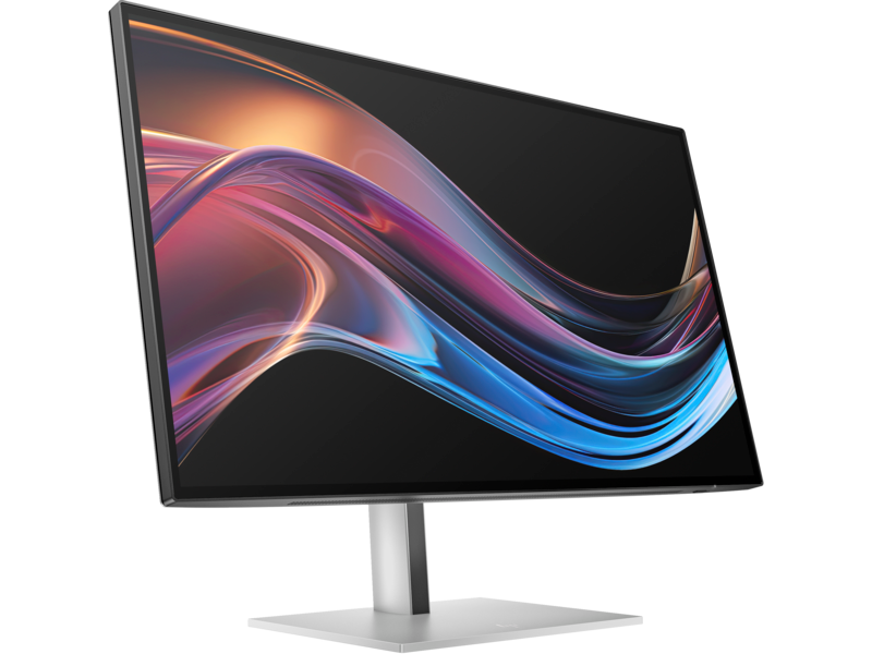 HP Series 7 Pro 27" 4K Thunderbolt 4 Monitor - 727pk PikeSilver CoreSet FrontRight WhiteBg