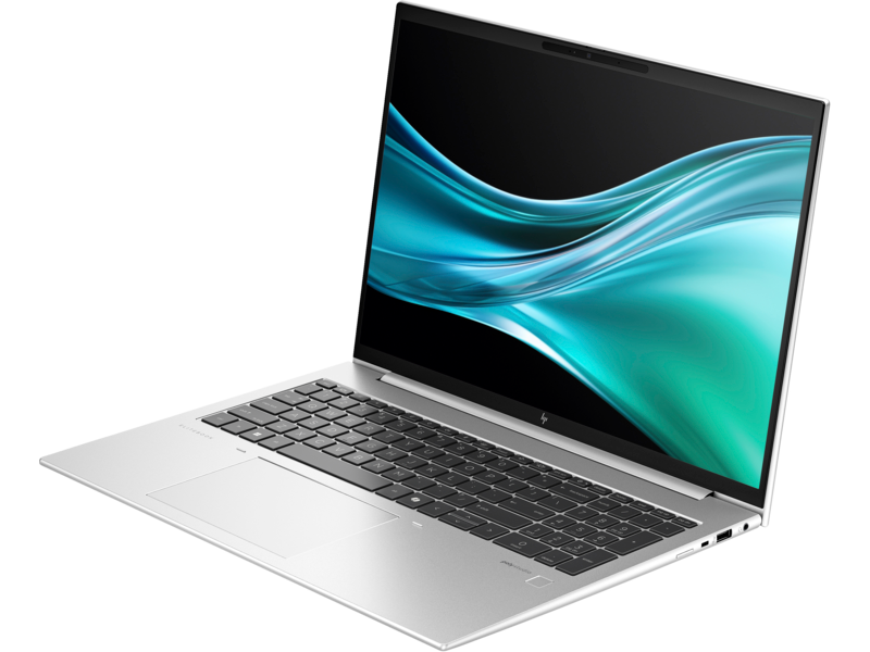 HP-EliteBook-860-G11-16Inch-NaturalSilver-NT-IRcam-FPR-CoreSet-AHS-WhiteBG-FrontLeftOpen