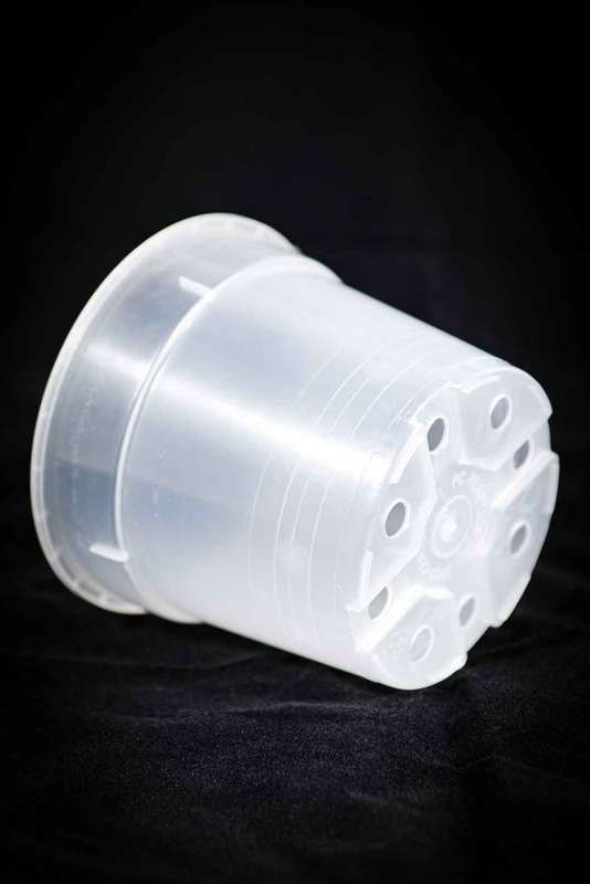 Clear plastic pots XL