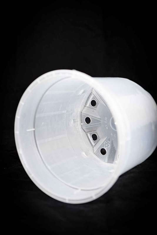 Clear plastic pots XL