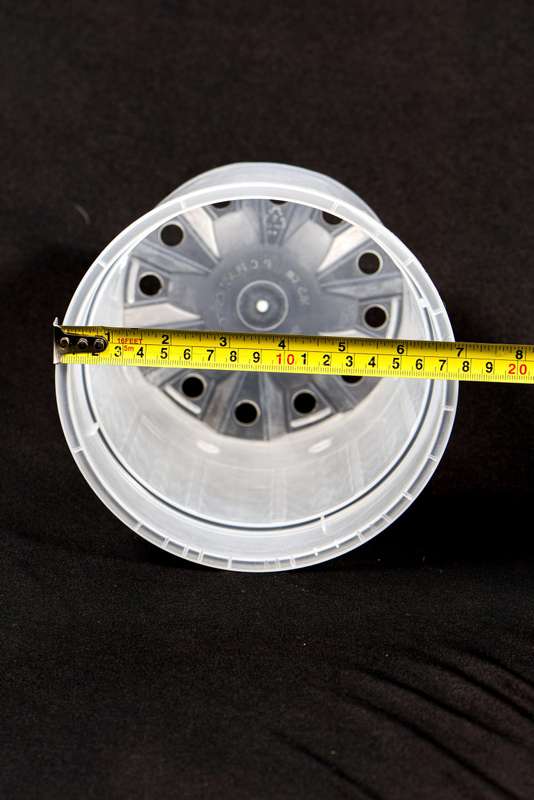 Clear plastic pots XL