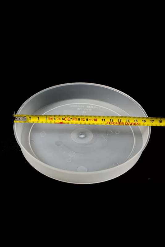 Clear pot saucers