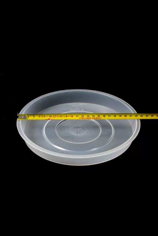 Clear pot saucers