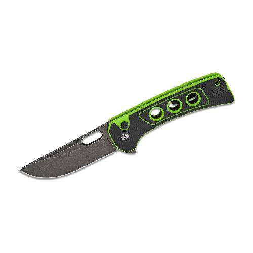 QSP UNICORN BUTTON LOCK 14C28N BLACK STONEWASHED BLACK/NEON G10 - QS156-C2