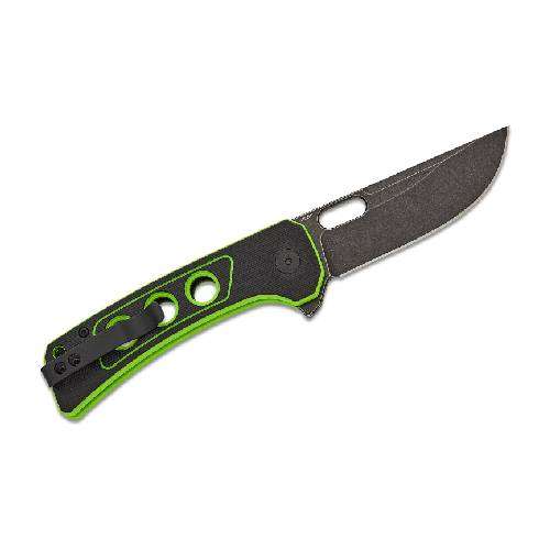 QSP UNICORN BUTTON LOCK 14C28N BLACK STONEWASHED BLACK/NEON G10 - QS156-C2