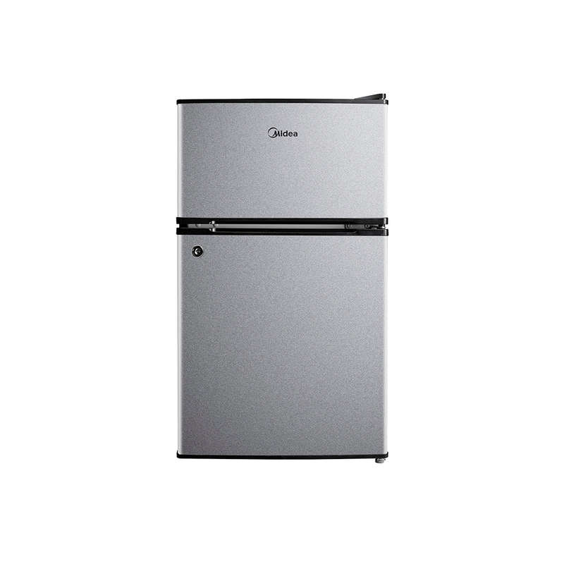 MIDEA 87L DOUBLE DOOR BAR FRIDGE - SILVER - 80W