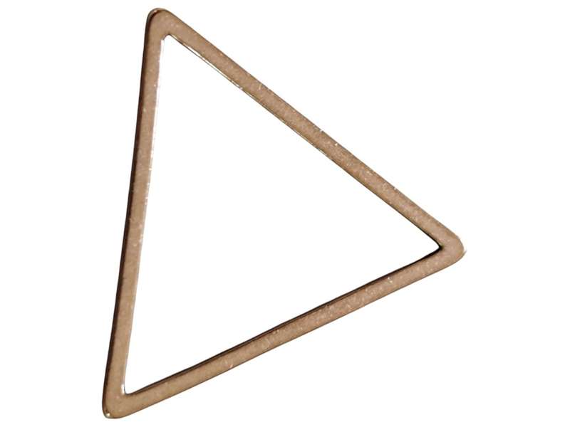 Triangle shape pendant, Stainless Steel, rose gold 16mm