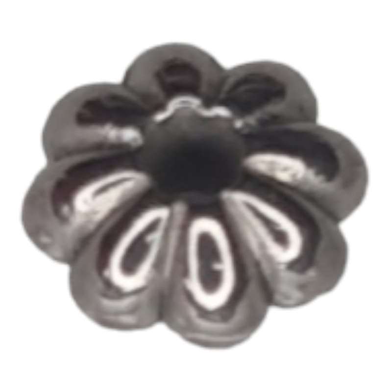 Daisy bead in stainless steel, 3x6mm