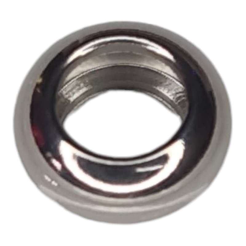 Rondelle bead in stainless steel, 5x10mm