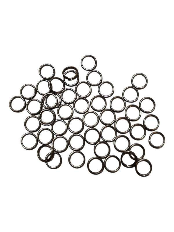 50 x  Stainless steel Split rings, 6mm