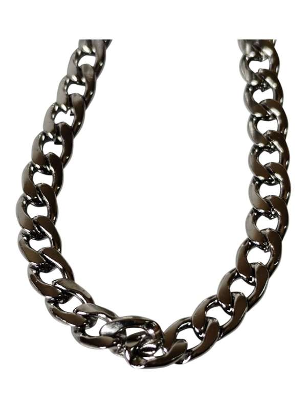 Stainless steel flat curb chain, 7x5mm, 1 meter