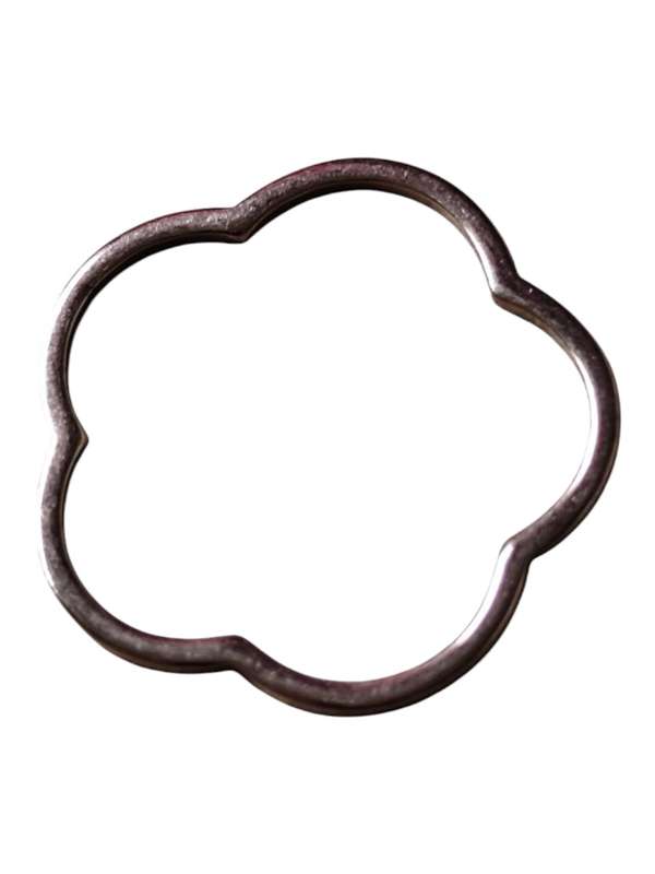 Flower shape pendant, Stainless Steel, rose gold 20mm