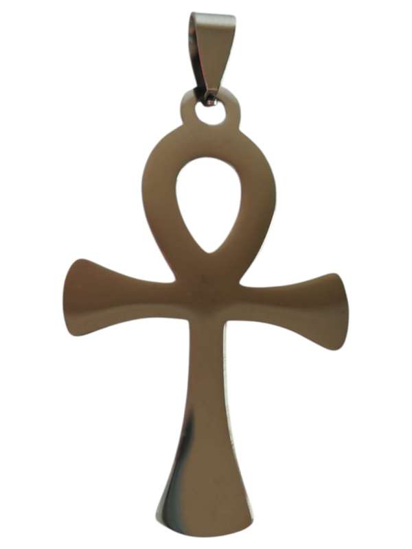Big Ankh Pendant, Stainless Steel, 2.8 x 5.2cm