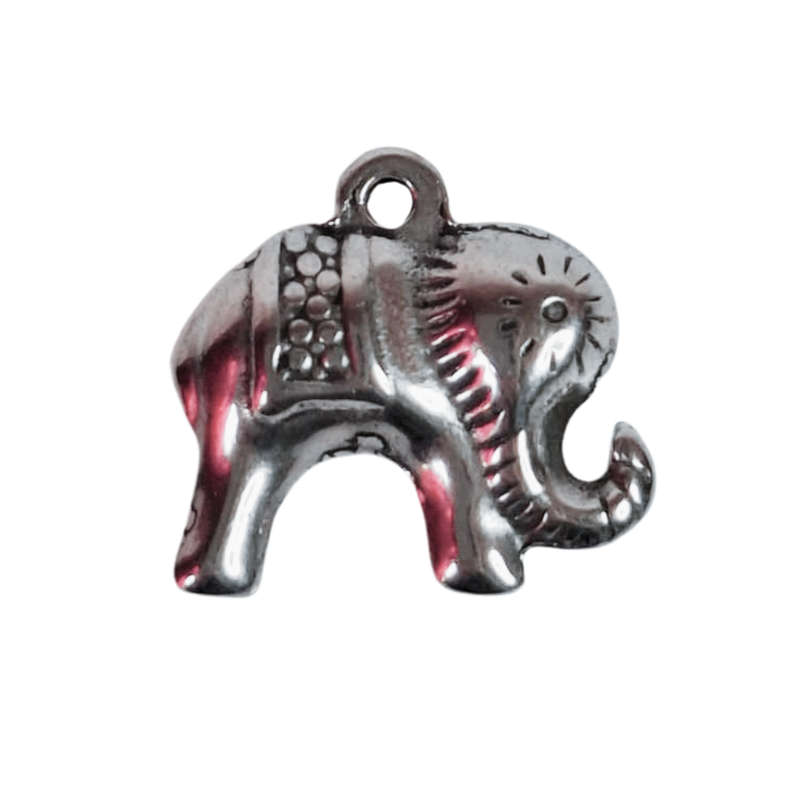 Lil Elephant charm, Stainless steel (14 x 15mm)