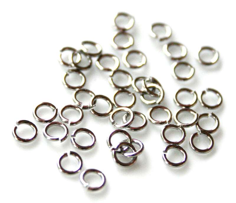 20 x Jumpring in stainless steel 0.7x4mm