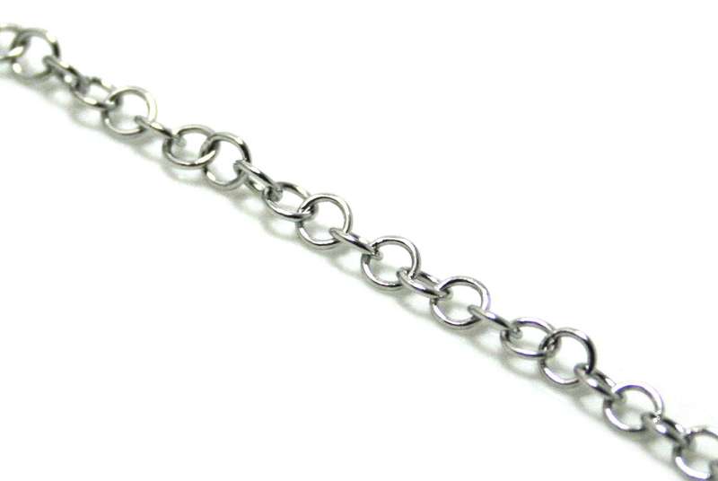 Stainless steel chain, round, 3mm, 1 meter