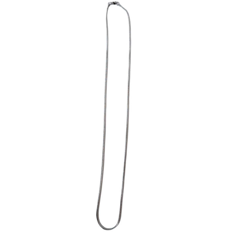 Snake chain 3.5mm thick with lobster clasp, Stainless steel, 65cm long