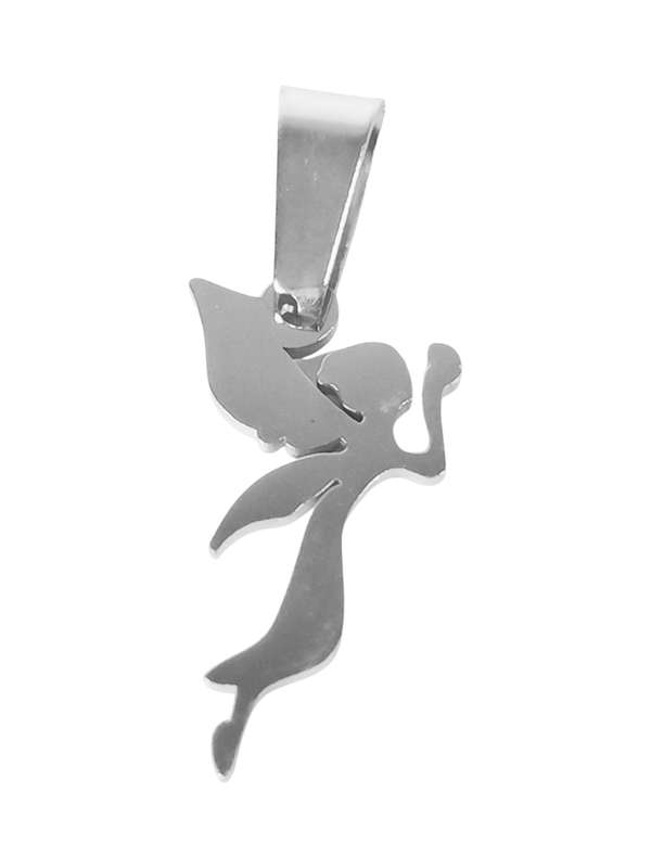 Stainless Steel Pendant, Fairy, 25mm