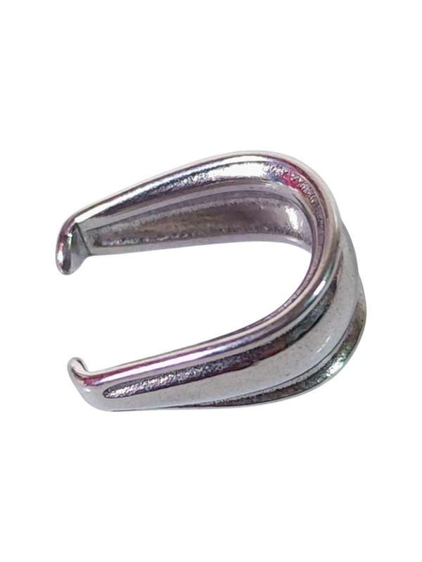 Stainless steel pinch bail, 15mm