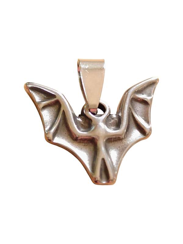 Pendant in stainless steel, Bat, 23mm