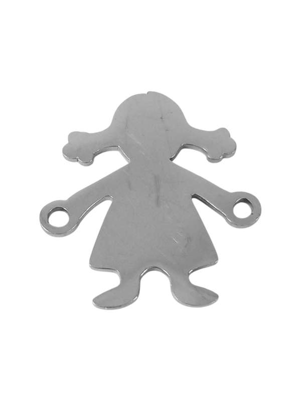 Stainless steel Connector, Girl, 18mm