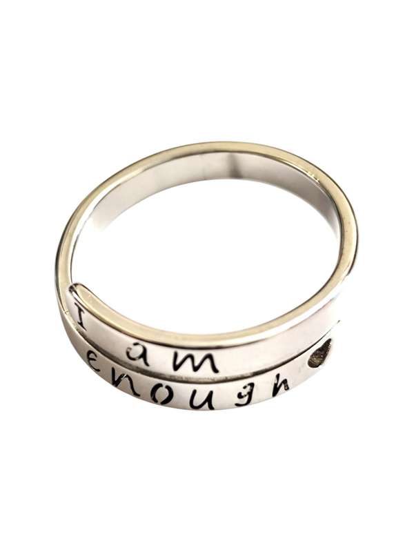 Stainless Steel Ring, I am enough