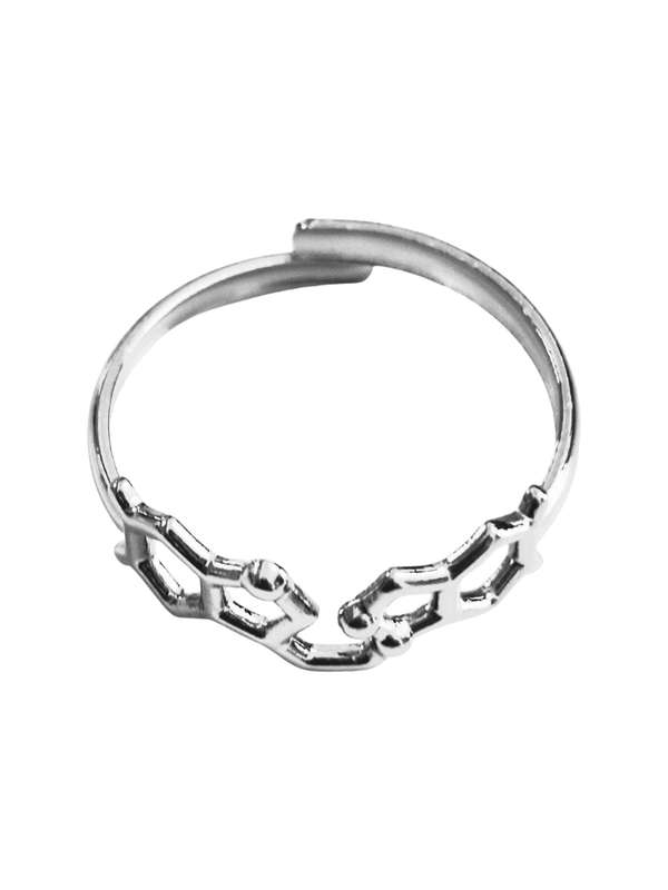 Stainless Steel Adjustable Ring, Hexagon String