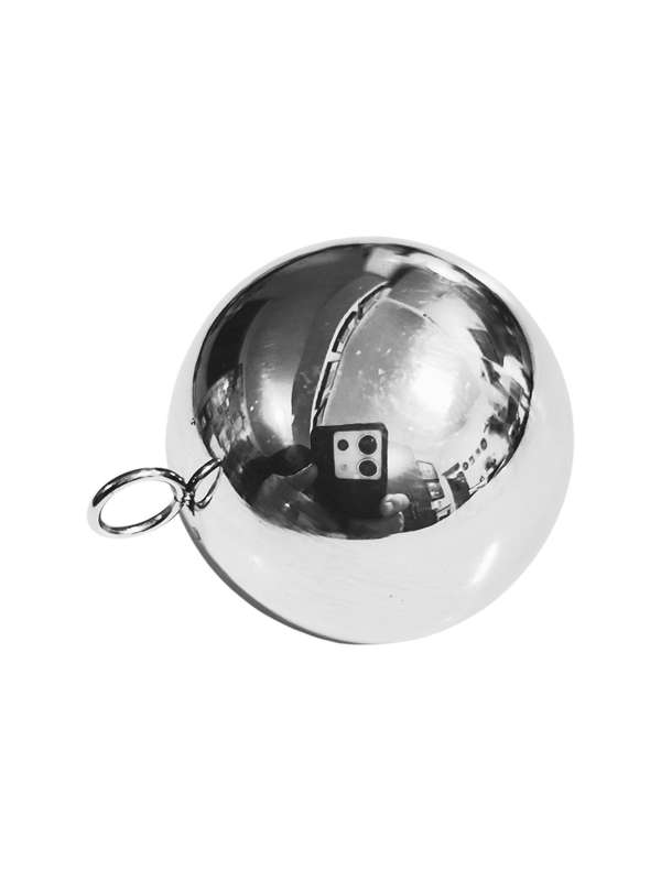 Stainless Steel Charm, Hollow Ball, 25mm