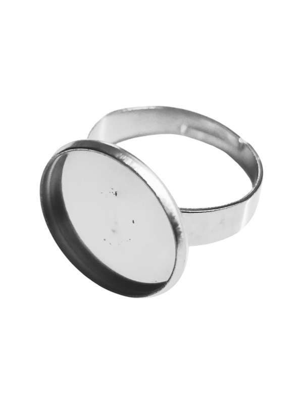 Stainless steel adjustable Bezel ring, blank