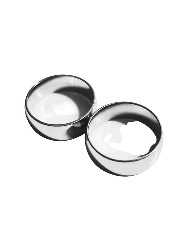 2 pcs Stainless Steel Curved Ring, 8mm wide