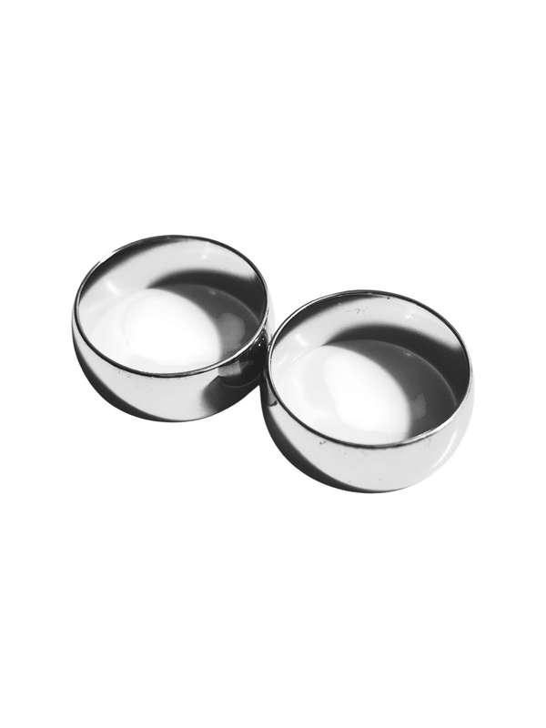 2 pcs Stainless Steel Curved Ring, 8mm wide