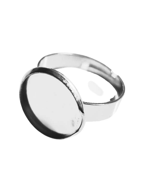 Stainless steel adjustable Bezel ring, blank