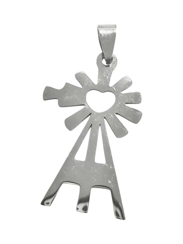 Windmill Pendant in stainless steel