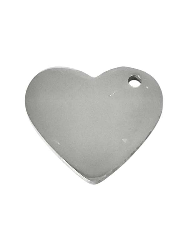 Solid heart charm