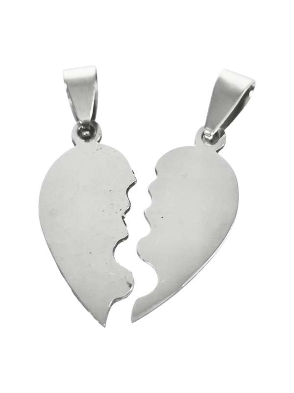 Heart couples pair of pendants 28mm