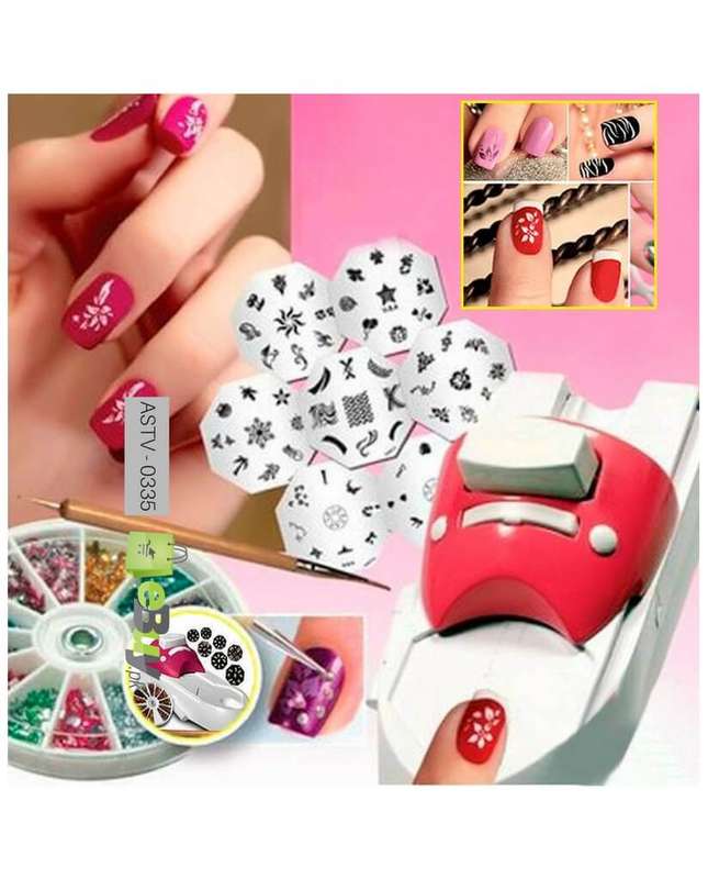 Nail art stamping Kit (Multicolour): Buy Online at Best Prices in Pakistan  | Daraz.pk