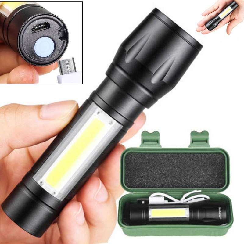 USB Rechargeable Mini Torch with Zoom Function / Stock from 6 Pcs