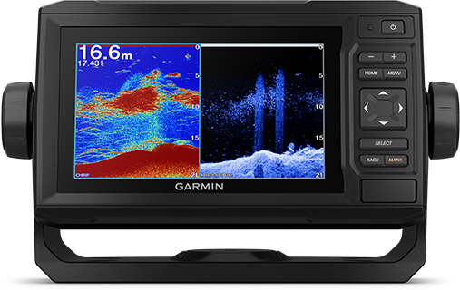 ECHOMAP UHD 62cv with transducer screen