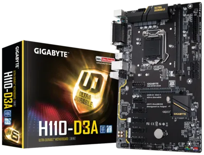 GA-H110-D3A motherboard combo